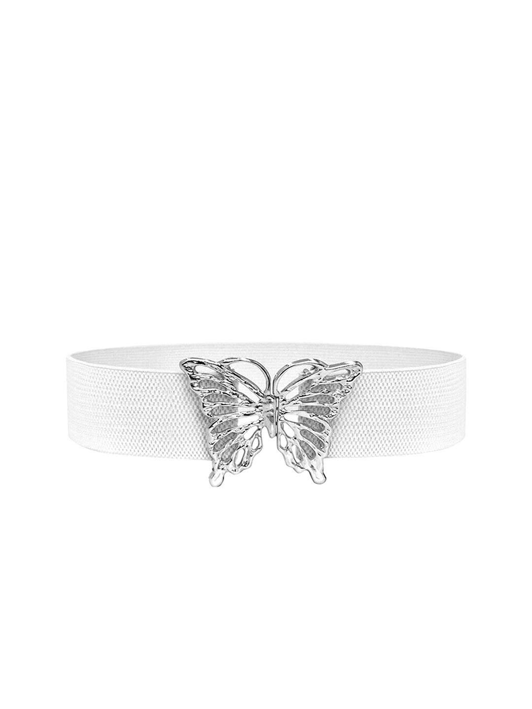 

REDHORNS Women Embellished Belt, White