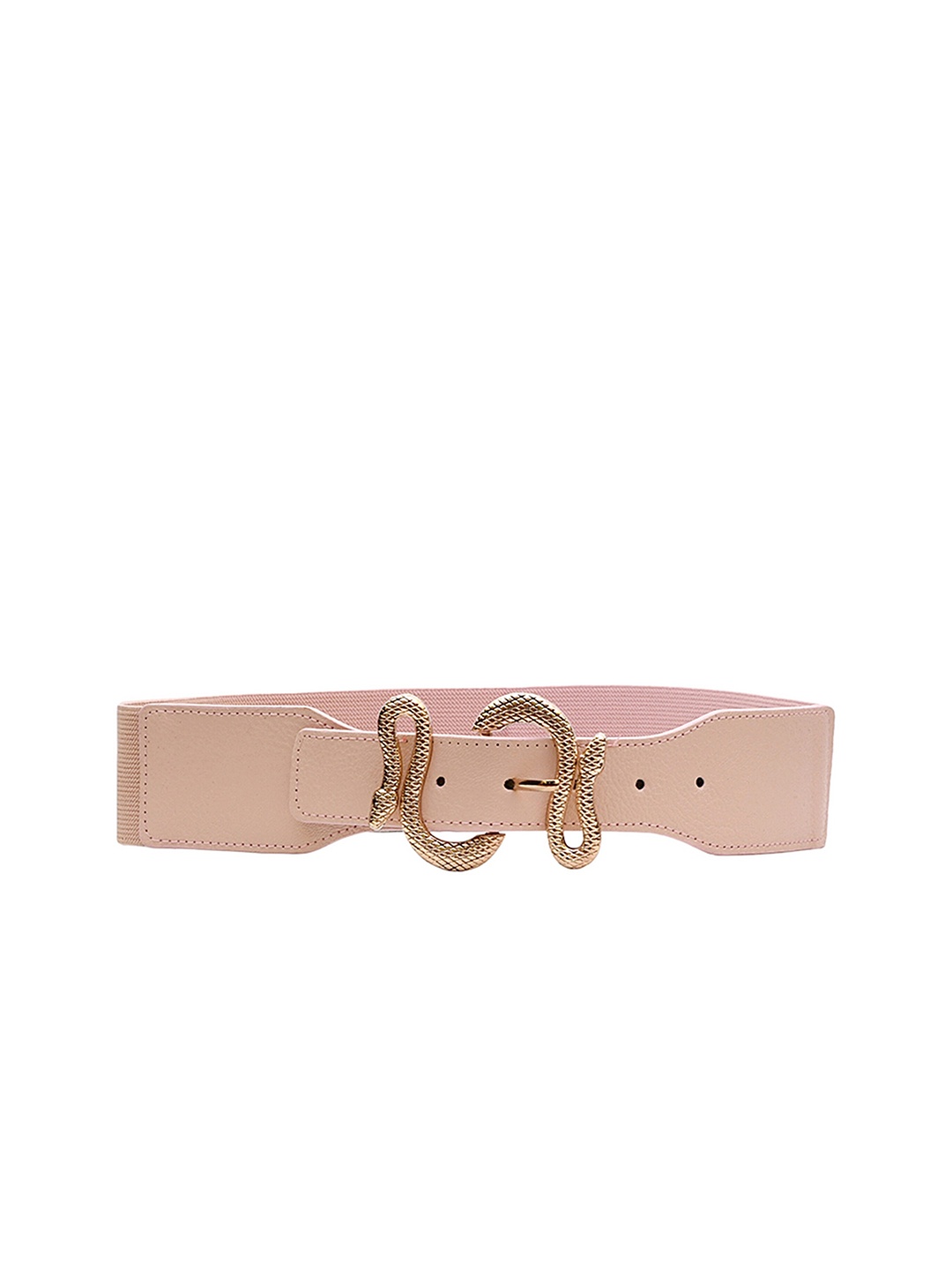 

REDHORNS Women Textured Wide Belt, Pink