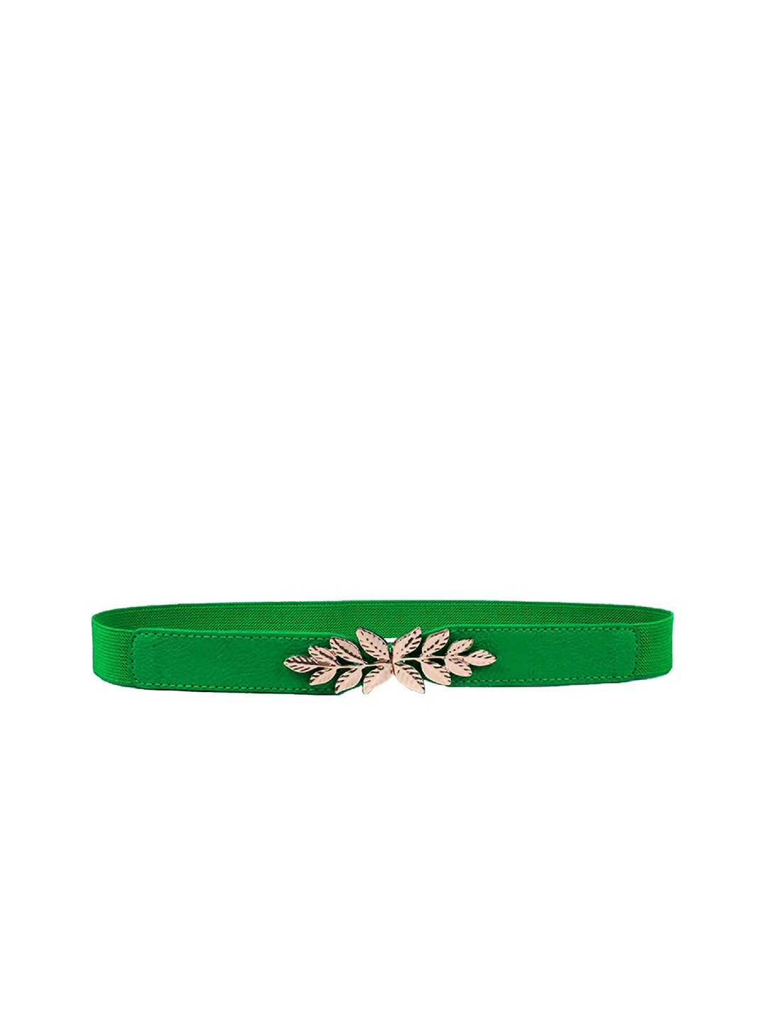 

REDHORNS Women Leaf Designed Slim Belt, Green