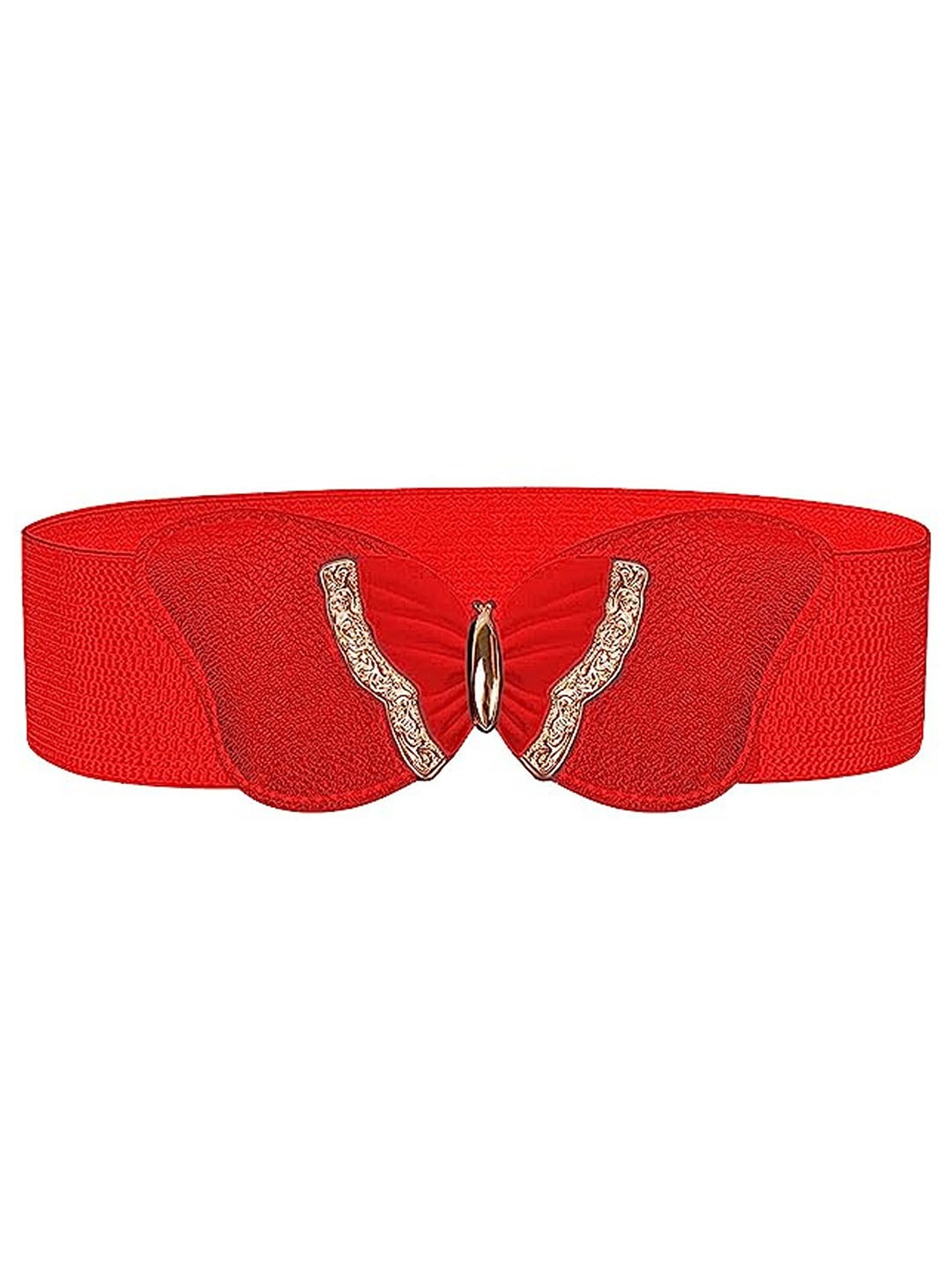 

REDHORNS Women Butterfly Designed Wide Belt, Red