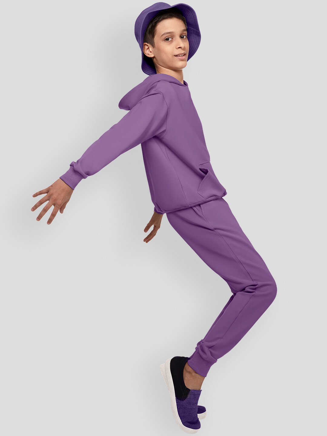 

PANGOLIN Boys 4-Way Stretch Cotton Joggers, Purple