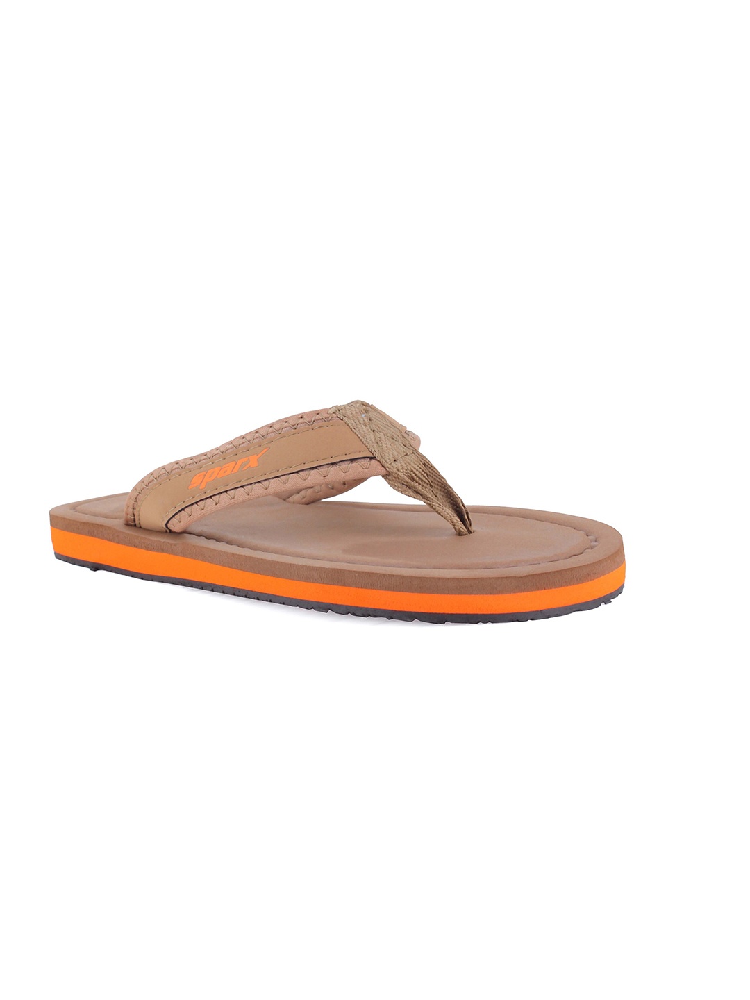 

Sparx Men Printed Thong Flip-Flops, Camel brown