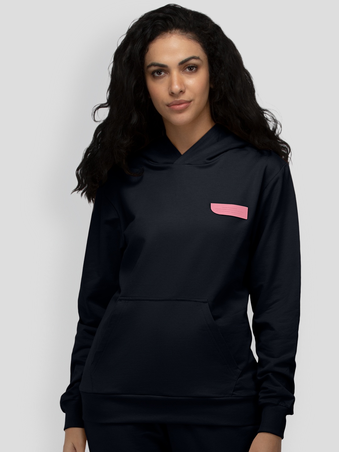 

PANGOLIN Hooded Long Sleeves Pullover Sweatshirt, Navy blue