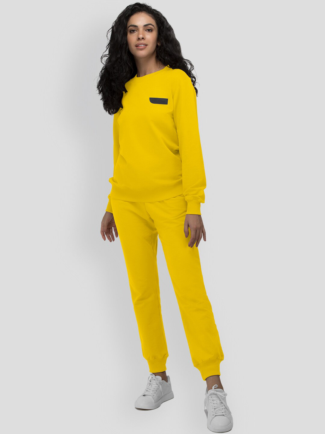 

PANGOLIN Round Neck Cotton Pullover, Yellow