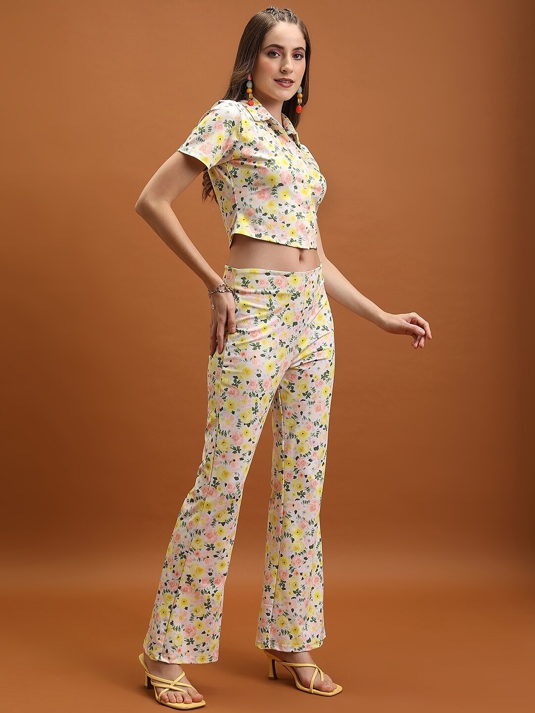 

Tokyo Talkies Women Multi Printed Co-Ord Set, Yellow