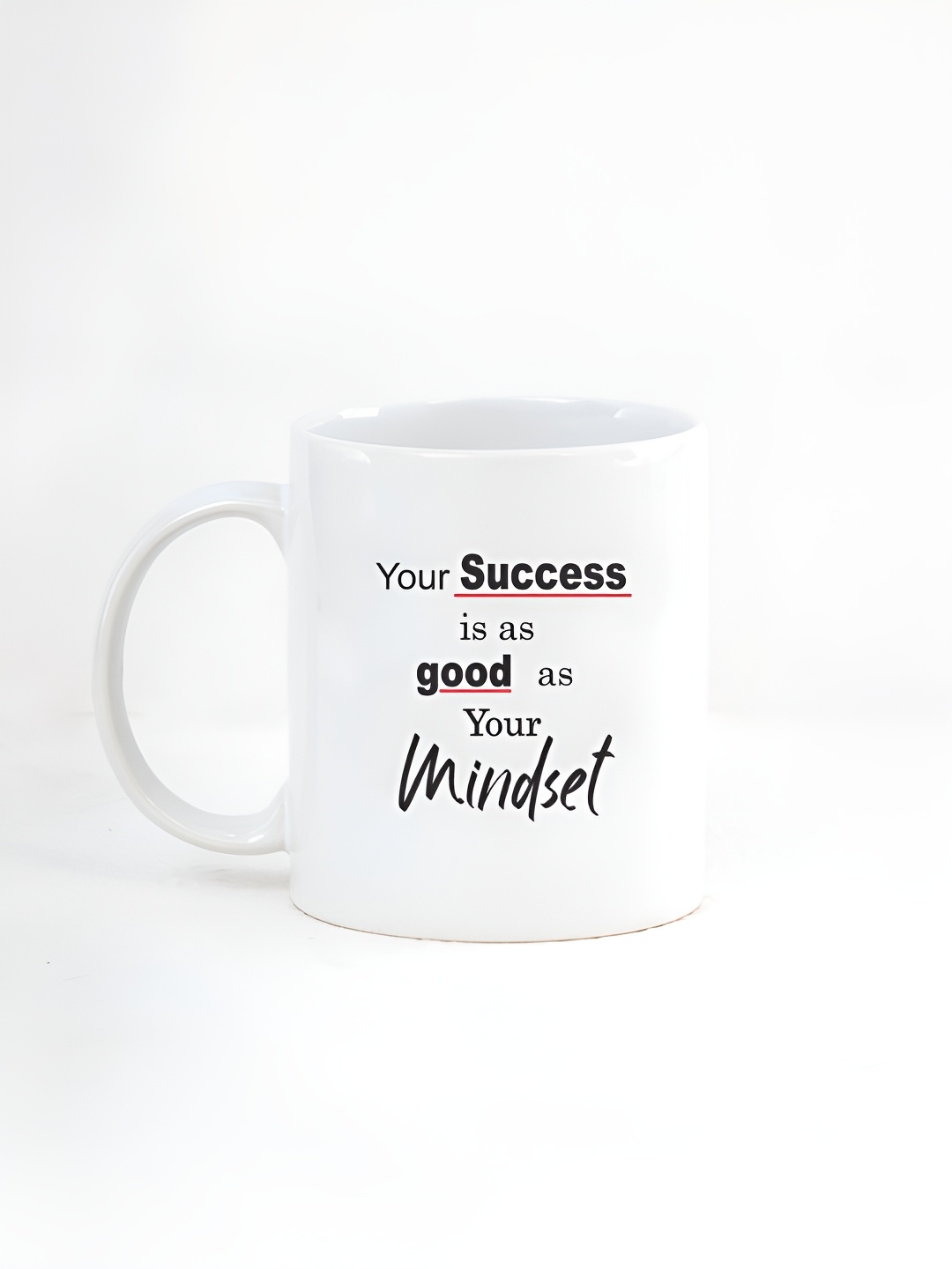 

CLAY CRAFT White & Black Text or Slogans Printed Ceramic Glossy Mug 350 ml