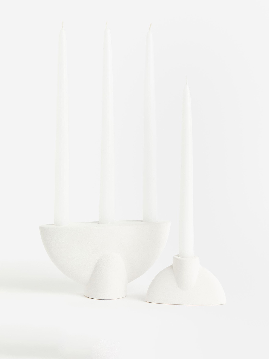 

H&M Stoneware Candlestick, White