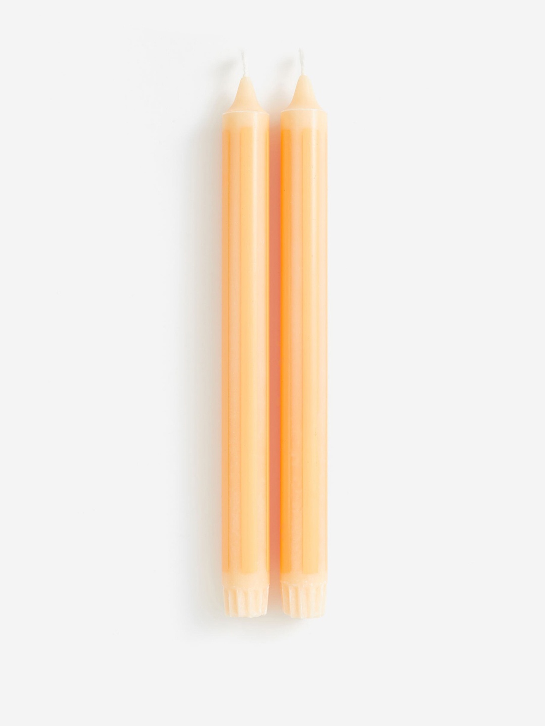 

H&M 2-Pack Striped Candles, Orange