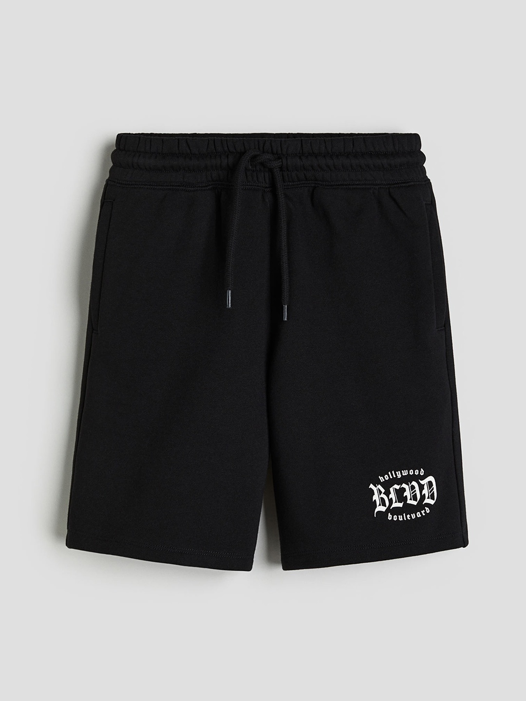 

H&M Boys Print-Motif Sweatshorts, Black