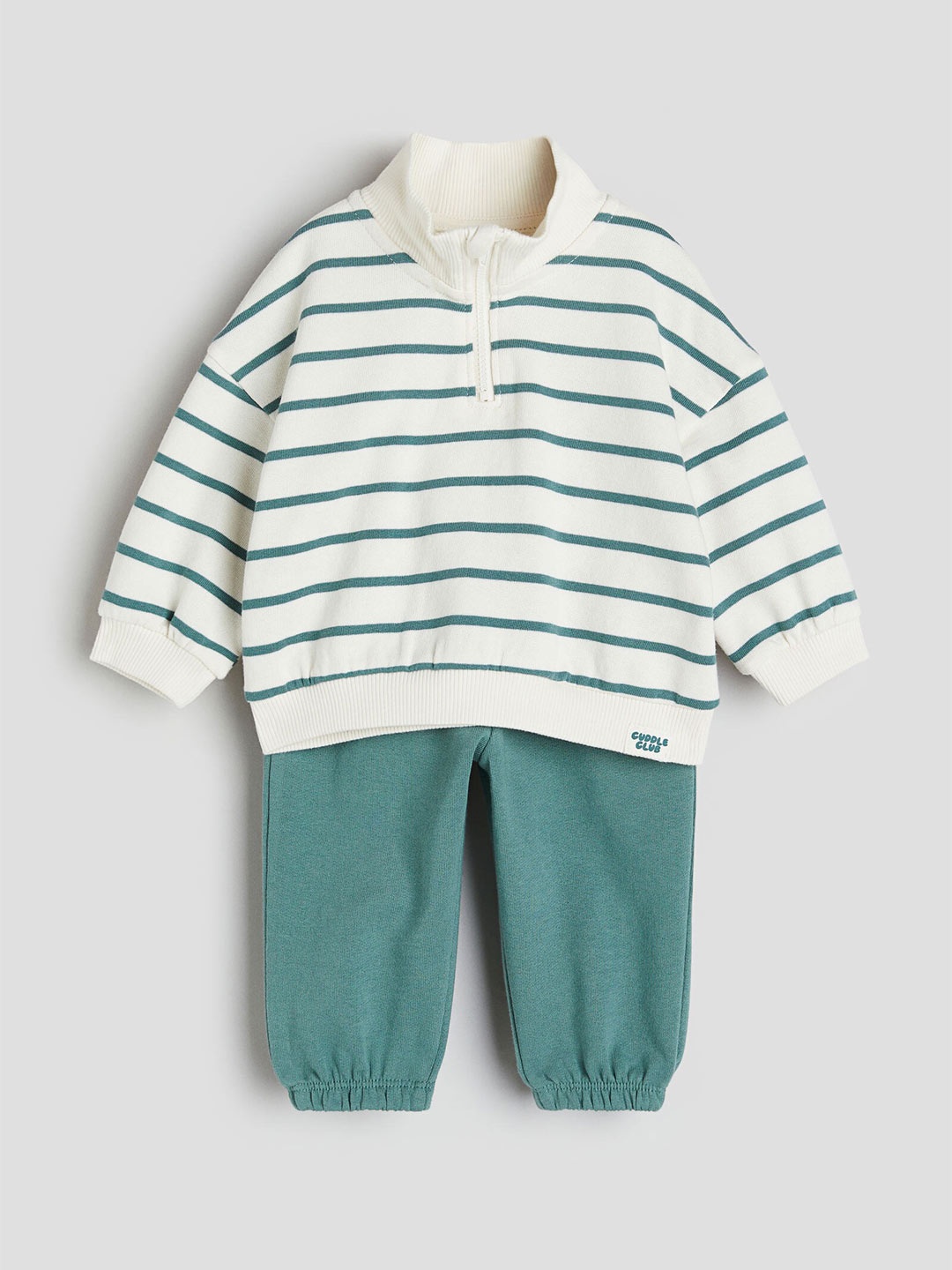 

H&M Boys 2-Piece Cotton Set, Green