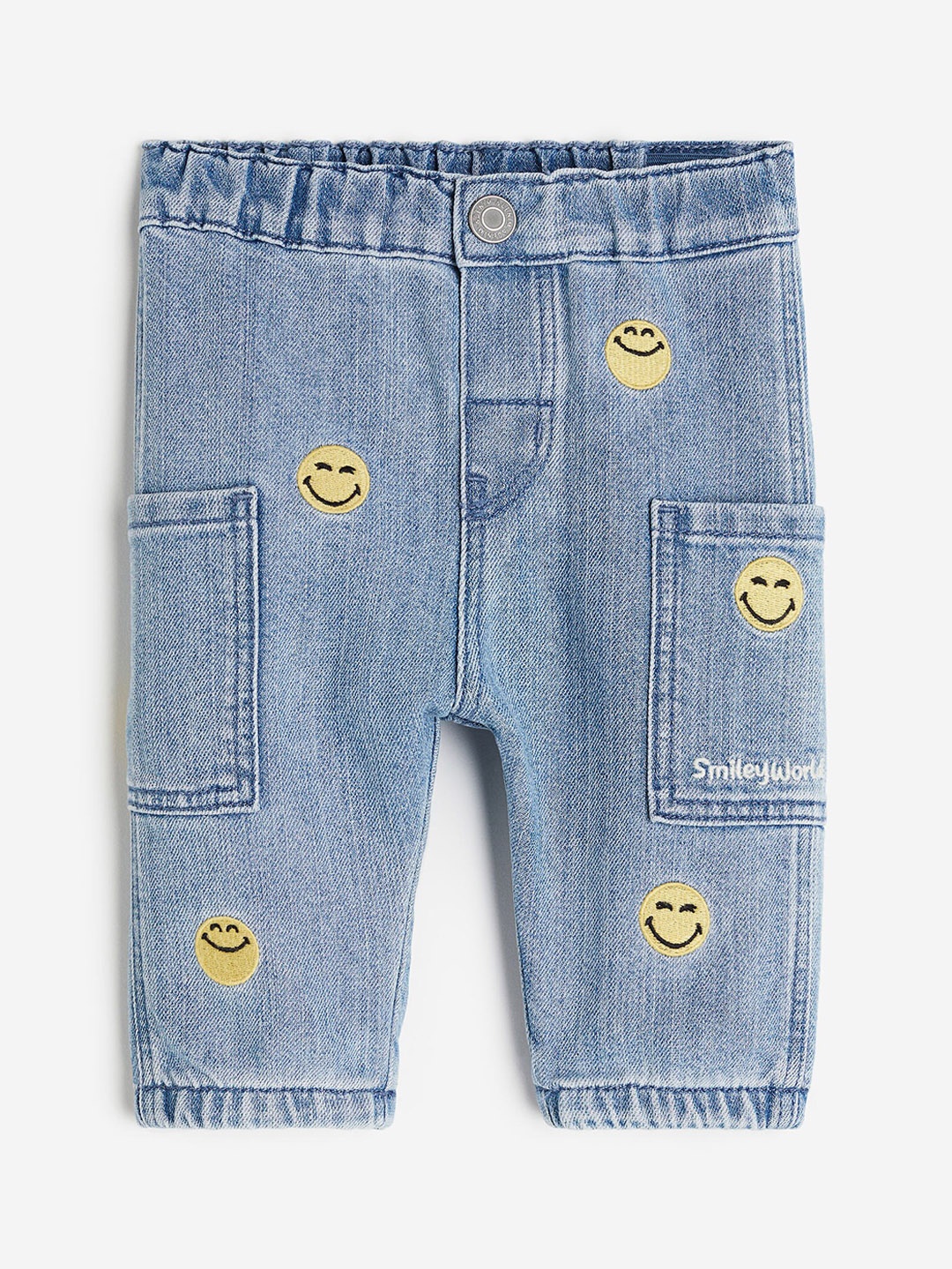 

H&M Boys Relaxed Fit Appliqued Jeans, Blue