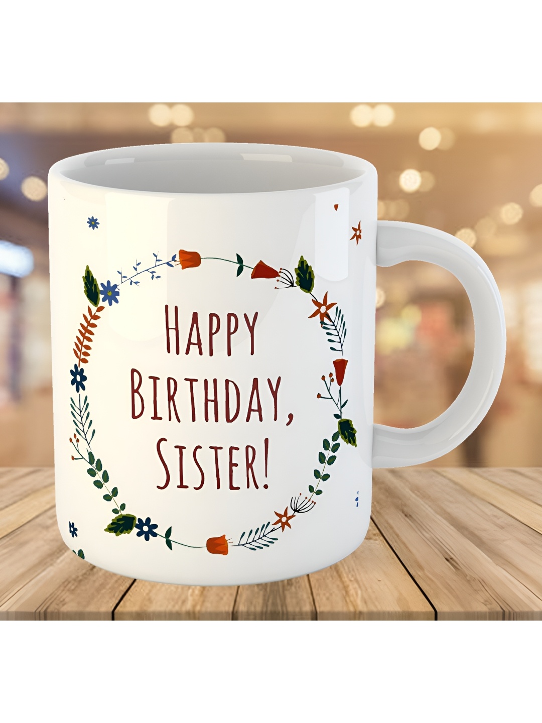 

Keviv White & Red Text or Slogans Printed Ceramic Glossy Mugs 325 ml
