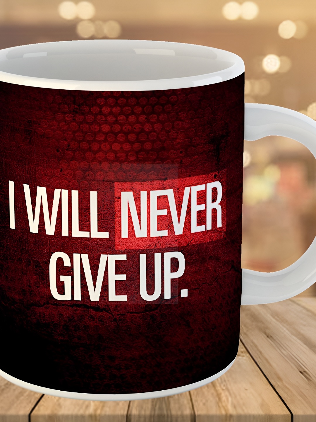 

Keviv Black & White Text or Slogans Printed Ceramic Glossy Mug 325 ml
