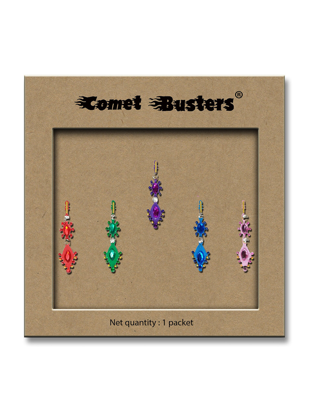 

Comet Busters Traditional Designer Bindi - BIN033, Multi