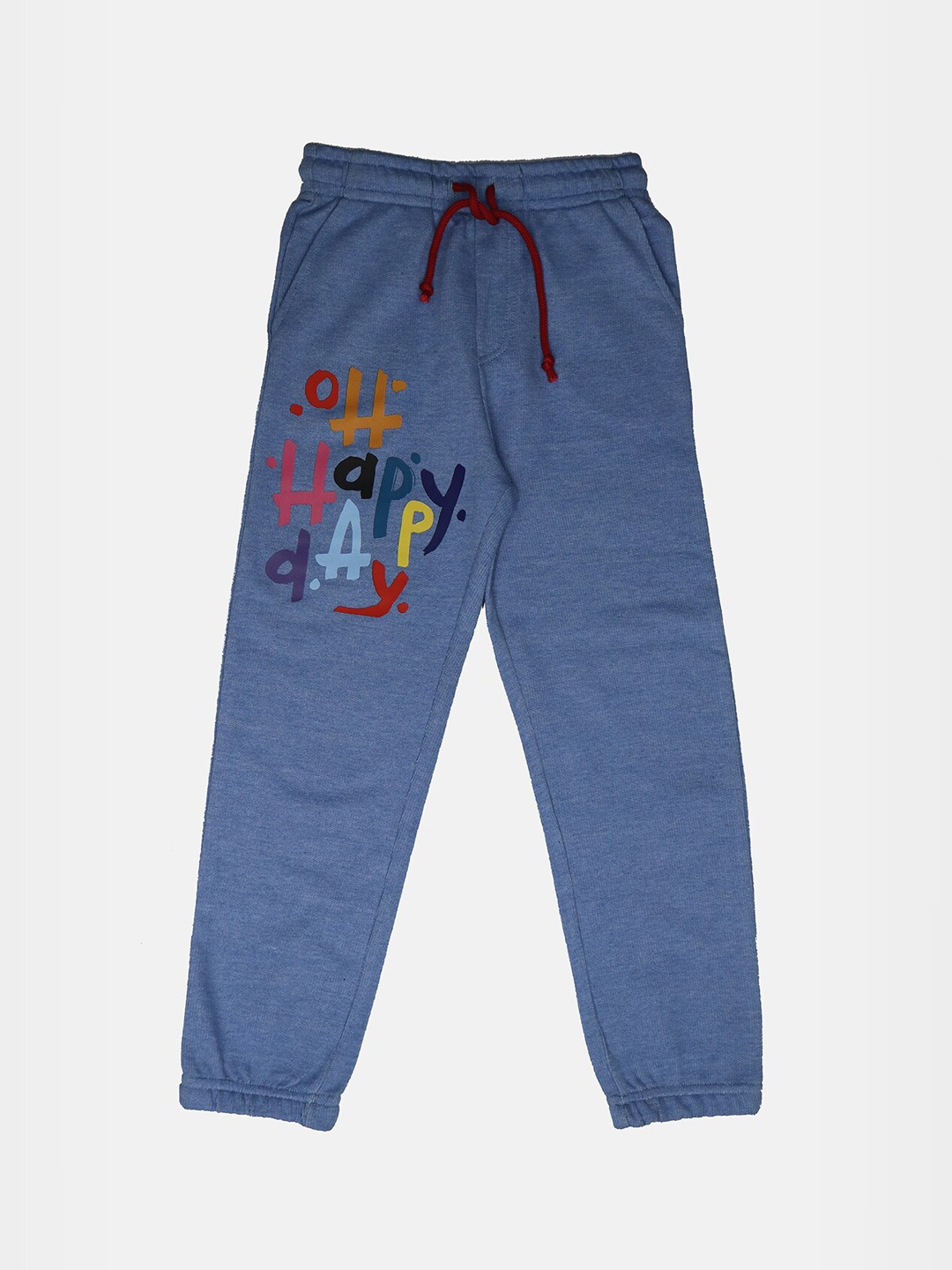

HARBOR N BAY Boys Printed Cotton Mid Rise Joggers, Blue