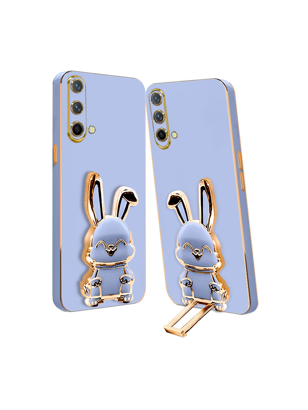 

Karwan 3D Bunny With Folding Stand Oneplus Nord CE Back Cover Case, Blue