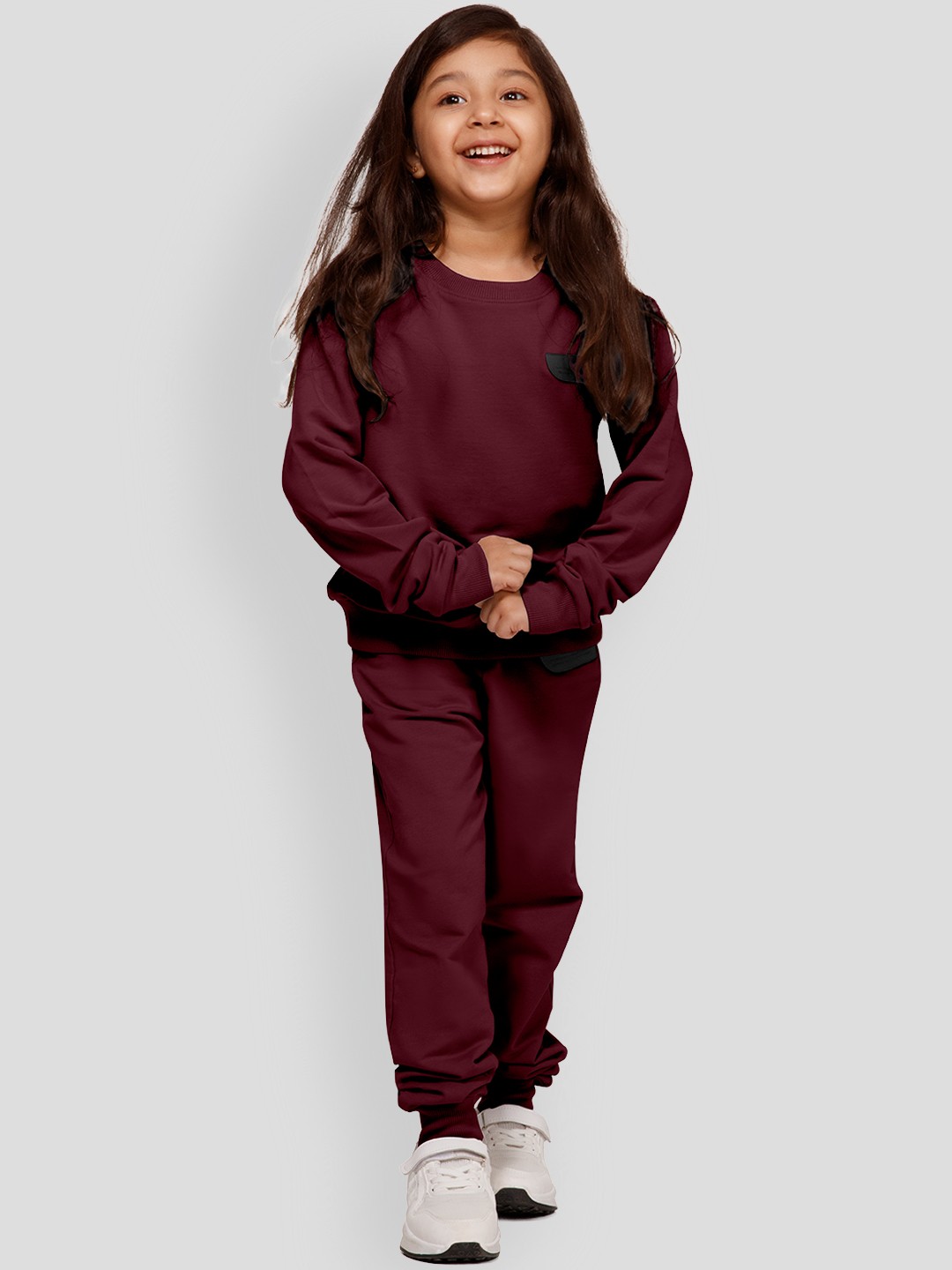 

PANGOLIN Girls Sweatshirt, Burgundy