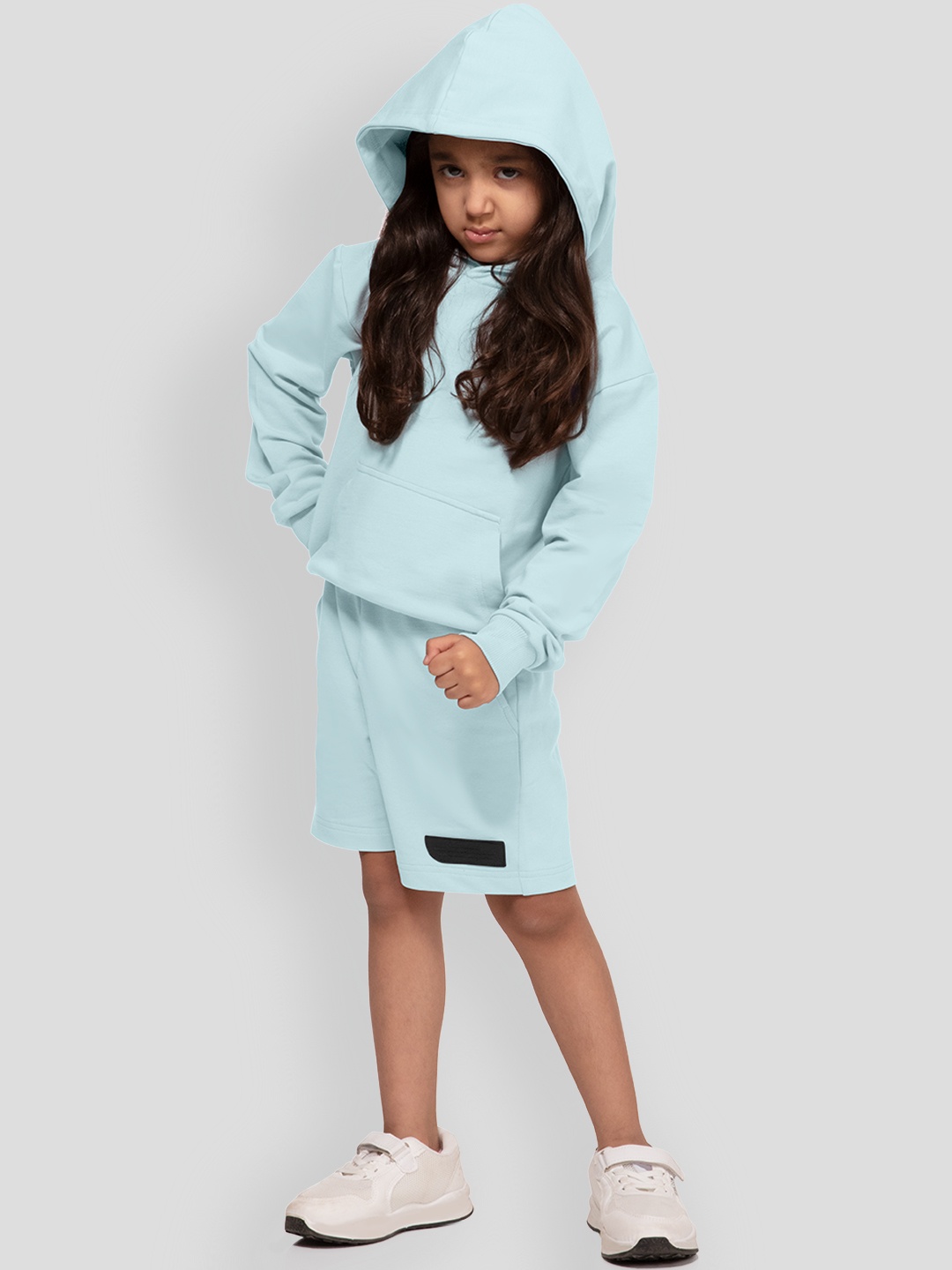 

PANGOLIN Girls Hooded Pullover Sweatshirt, Blue