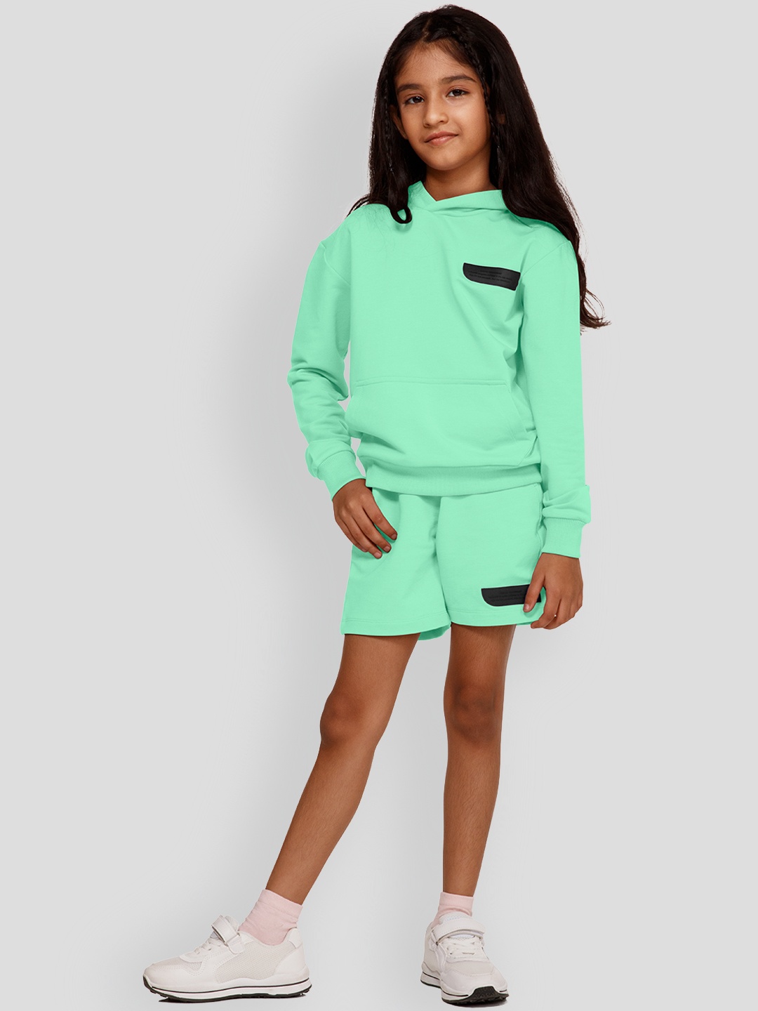 

PANGOLIN Girls Hooded Sweatshirt, Green
