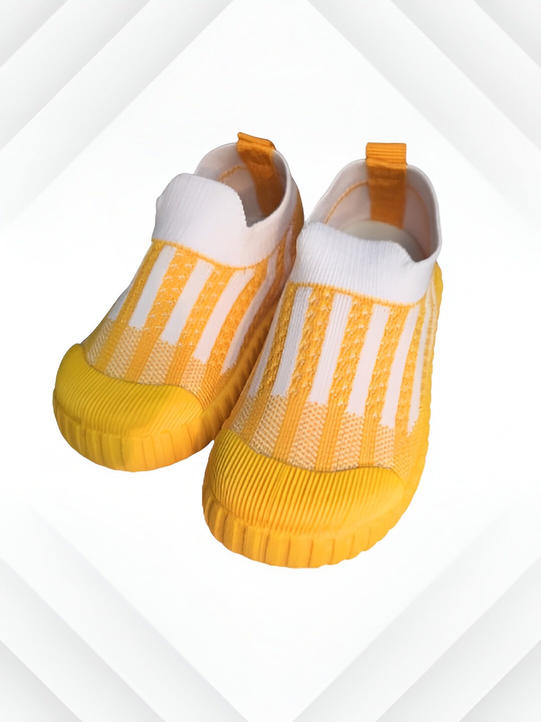 

BAESD Kids Textured Flyknit Slip-On Sneakers, Yellow