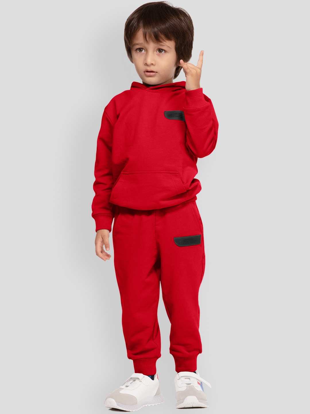 

PANGOLIN Boys Hooded Sweatshirt, Red