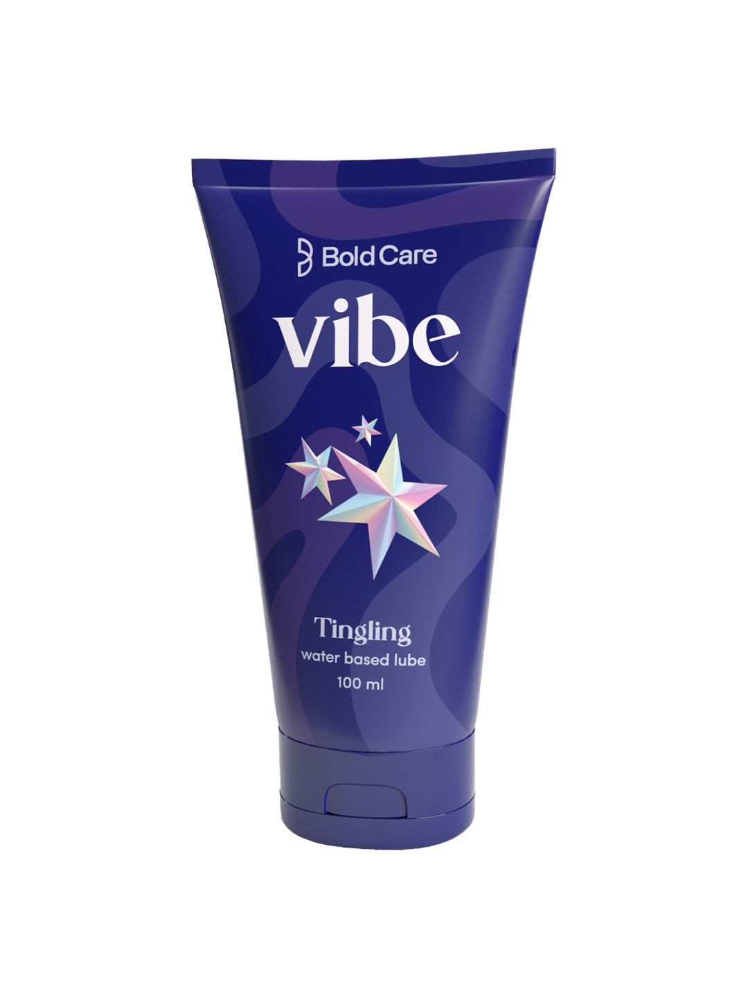 

Bold Care Tingling Flavor Vibe Water Based Lubricant with Glycerine & Green Tea - 100 ml, Blue