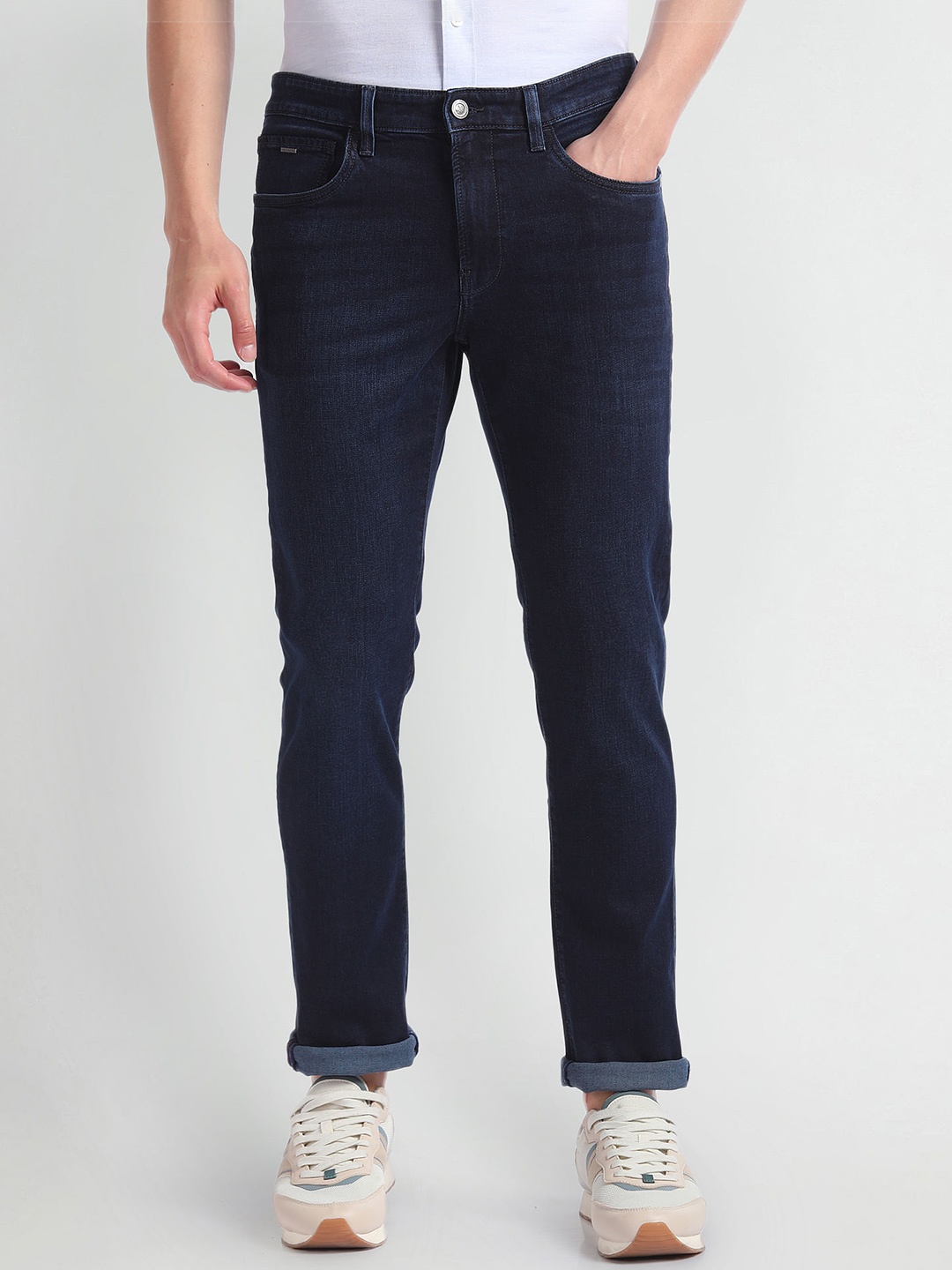 

Arrow Sport Men Slim Fit Mid Rise Clean Look Jeans, Blue