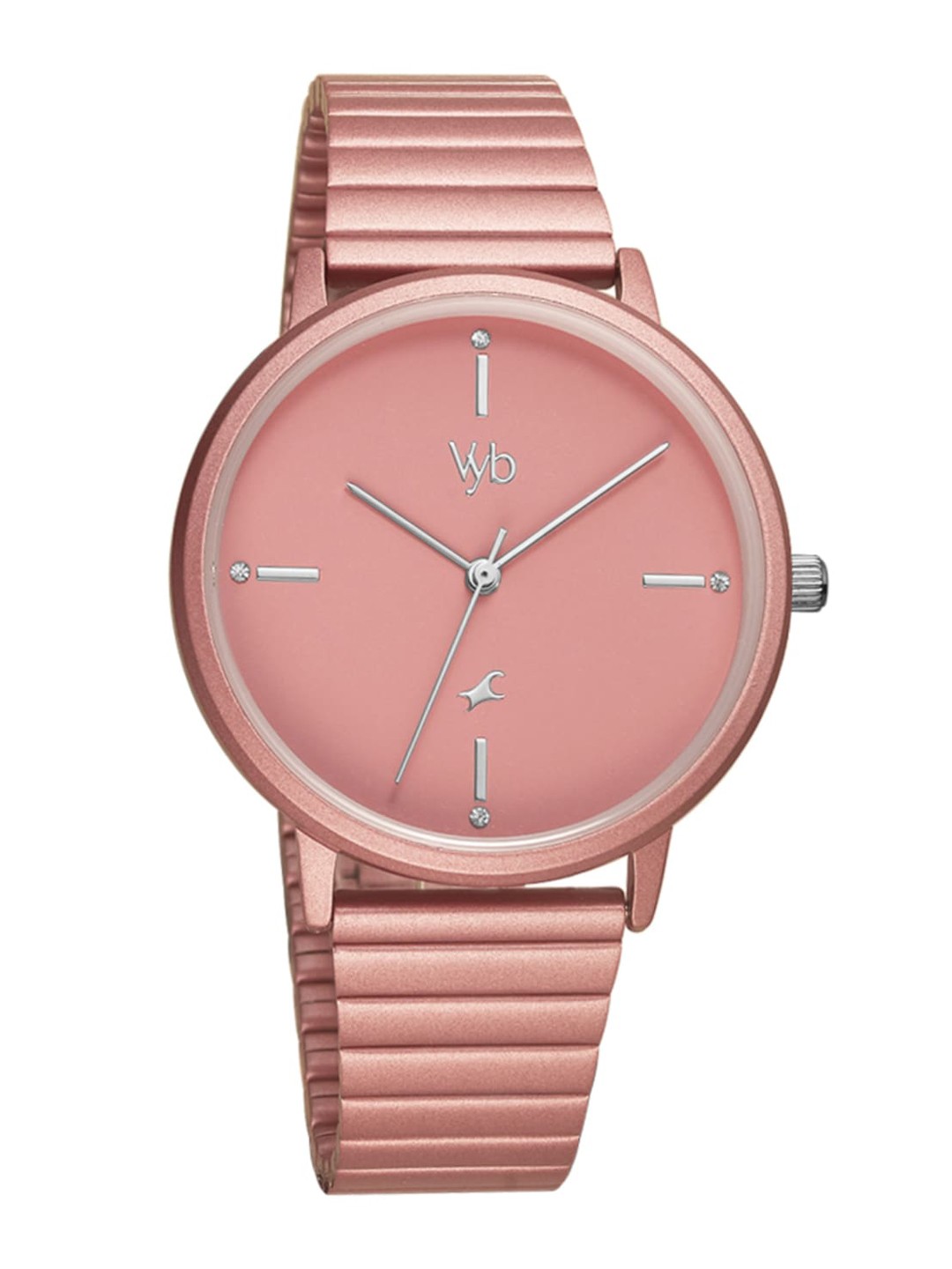 

Fastrack Women Stainless Steel Bracelet Style Straps Analogue Watch FV60021KM04W, Pink