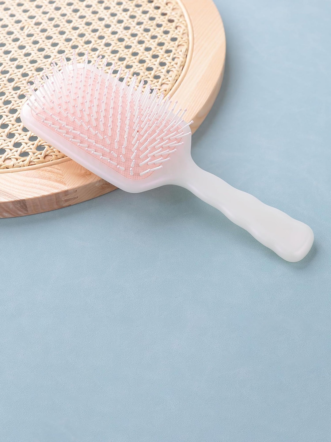 

Yellow Chimes Paddle Detangler Hair Brush with Flexible Bristles - Pink