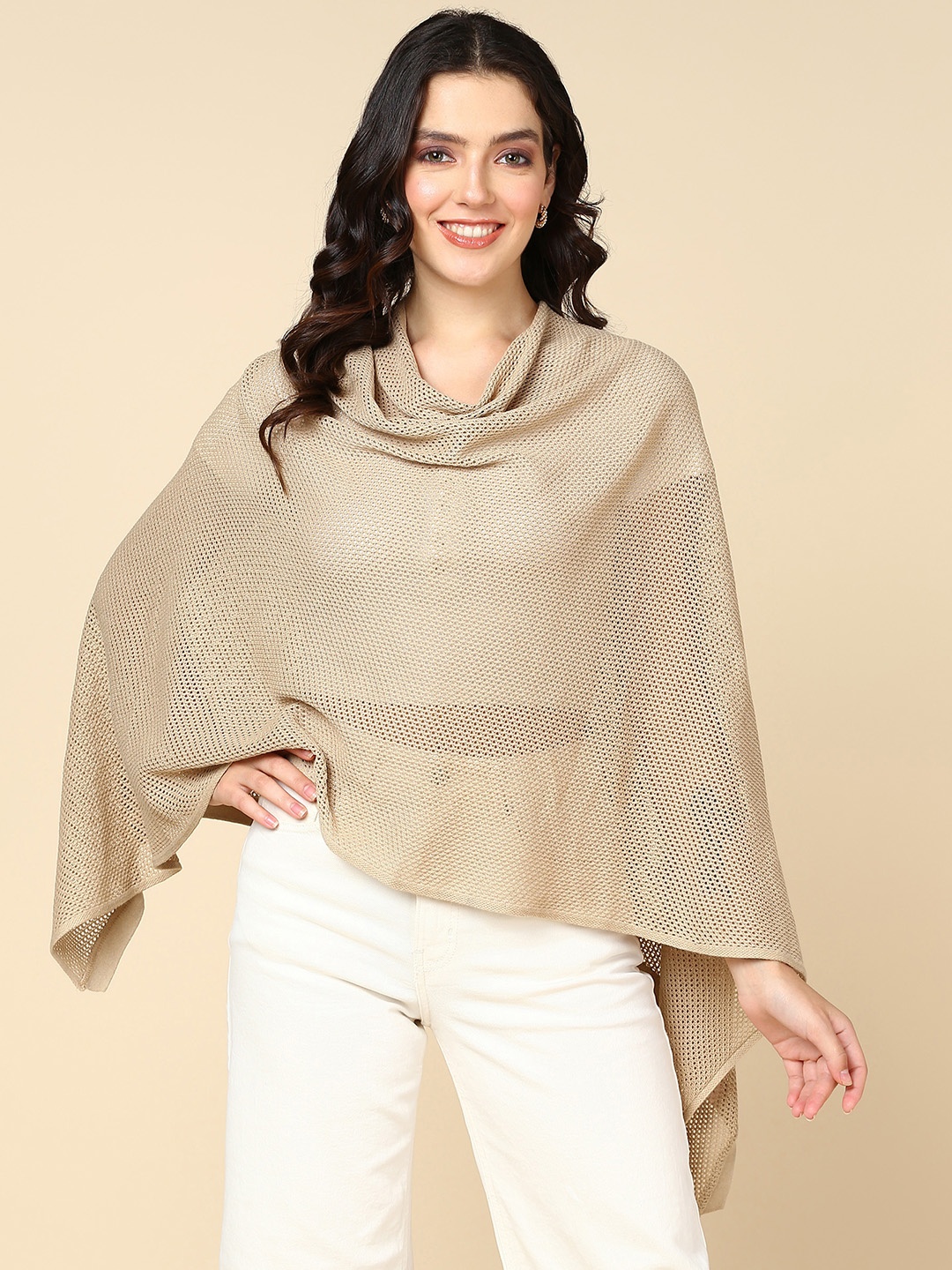 

House Of Zelena Self Design Maternity Nursing Cover, Beige