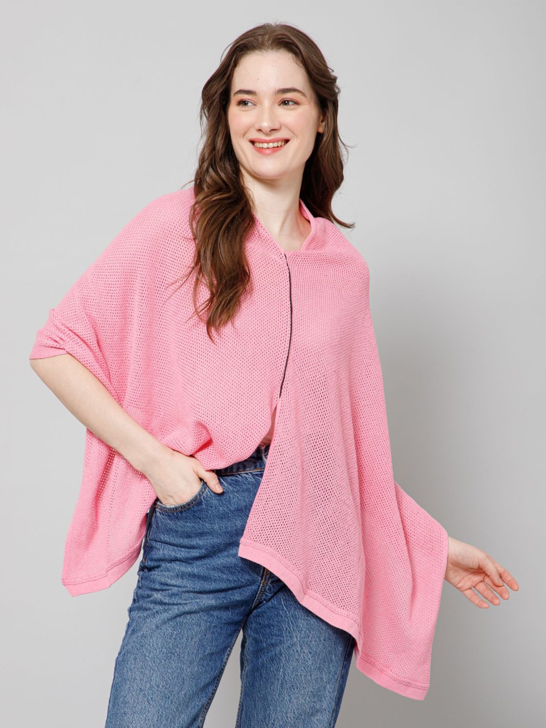 

House Of Zelena Self Designed Maternity Shrug, Pink