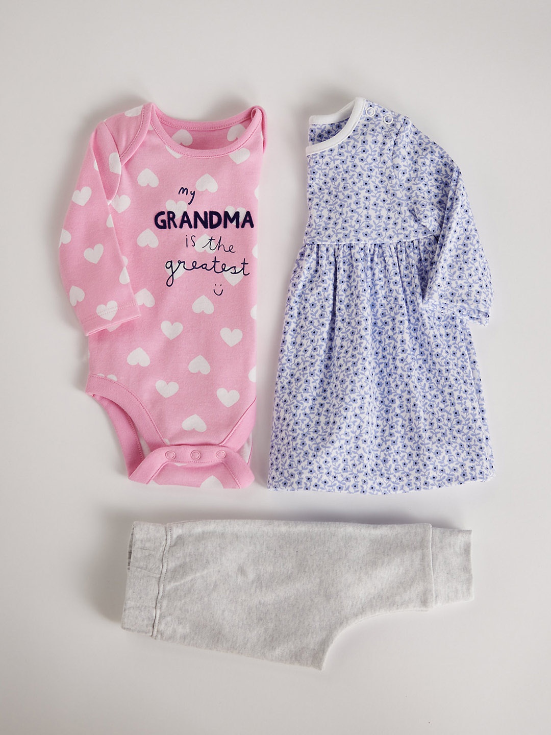 

mothercare Girls Floral Print A-Line Dress, Blue
