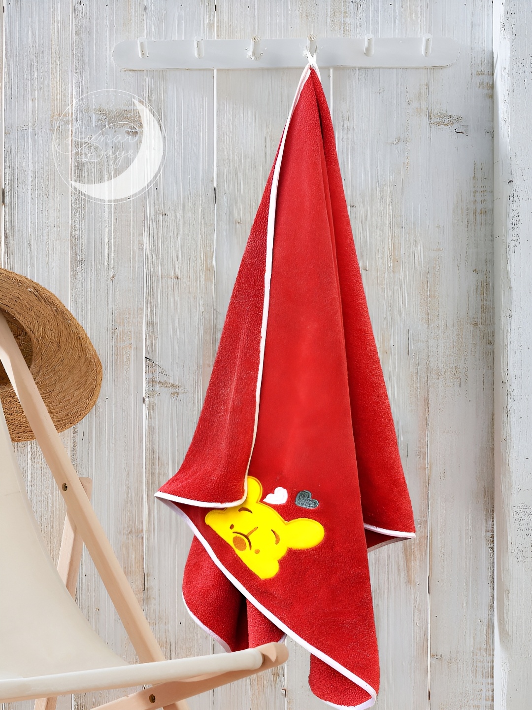 

Lunar Days Red Bath Towel
