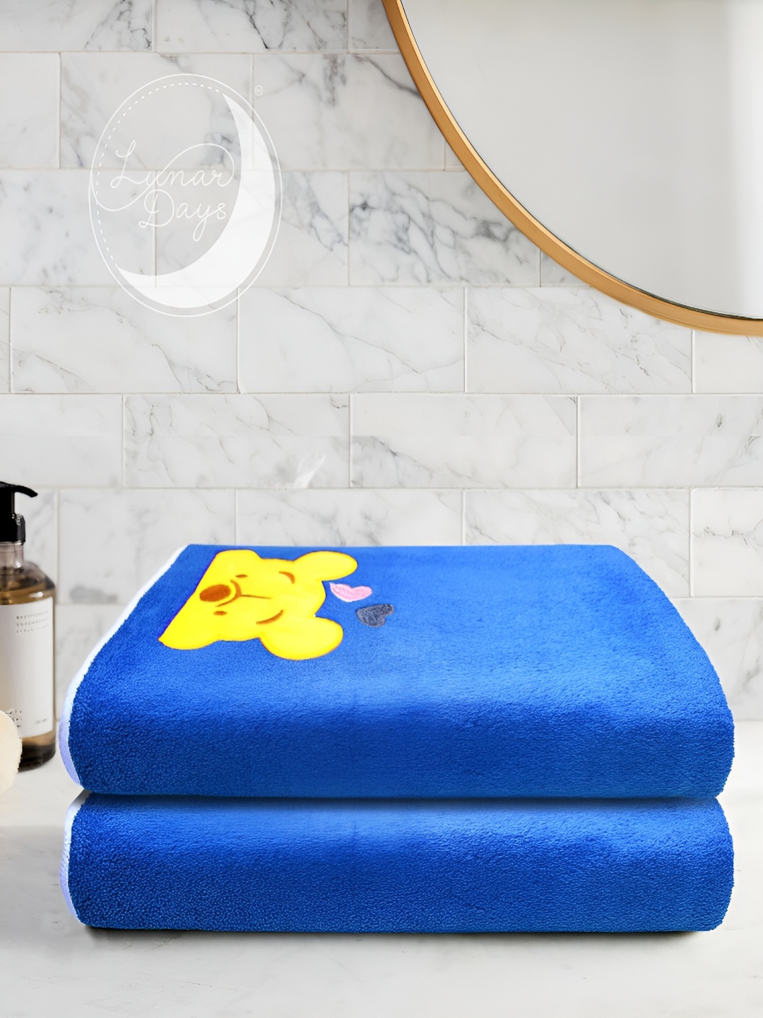 

Lunar Days Blue 2 Pieces Bath Towel