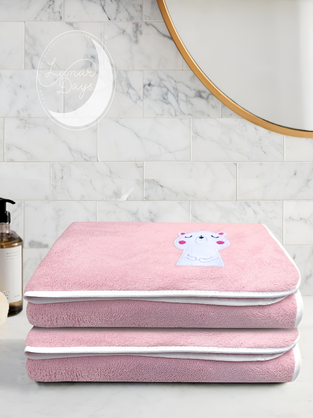 

Lunar Days Pink 2 Pieces Bath Towel