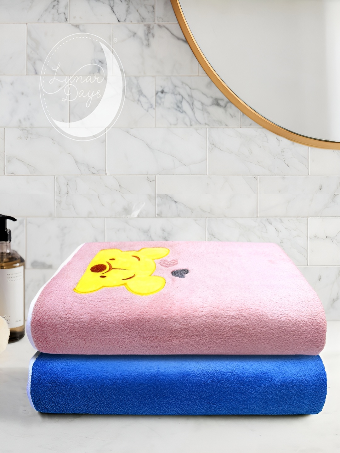 

Lunar Days Pink & Blue 2 Pieces Bath Towel