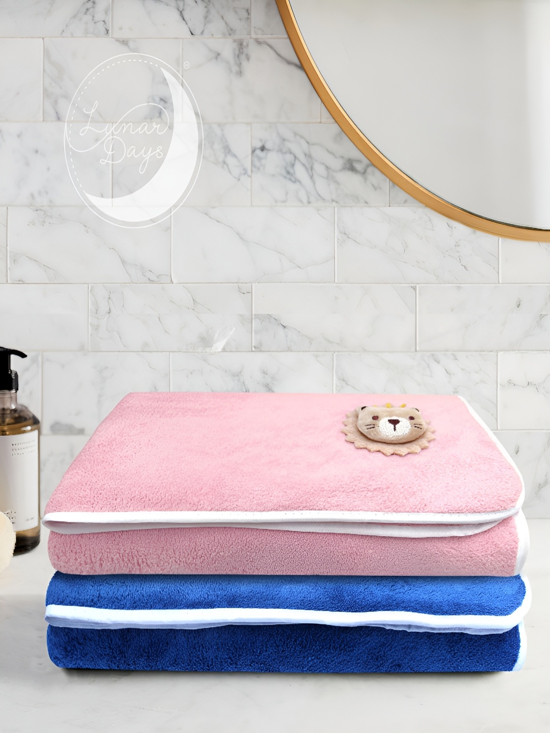 

Lunar Days Pink & Blue 2 Pieces Bath Towel
