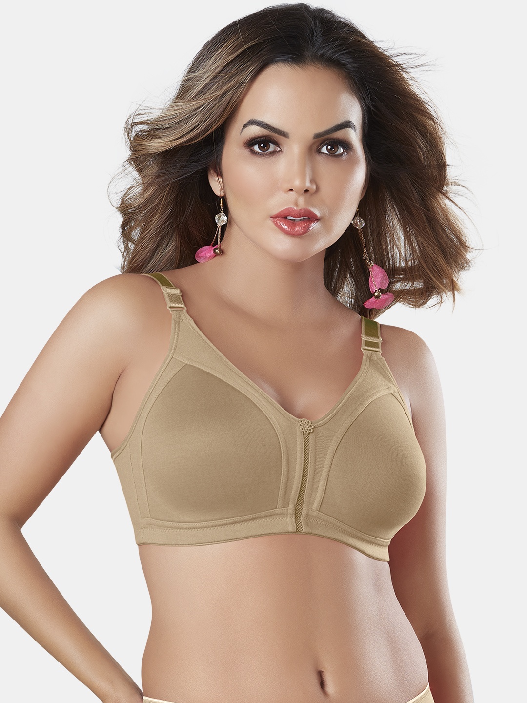 

Sonari Full Coverage Non Padded Minimizer Bra With All Day Comfort, Nude