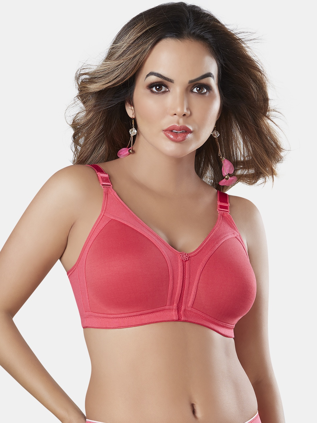 

Sonari Full Coverage Non Padded Minimizer Bra With All Day Comfort, Rose