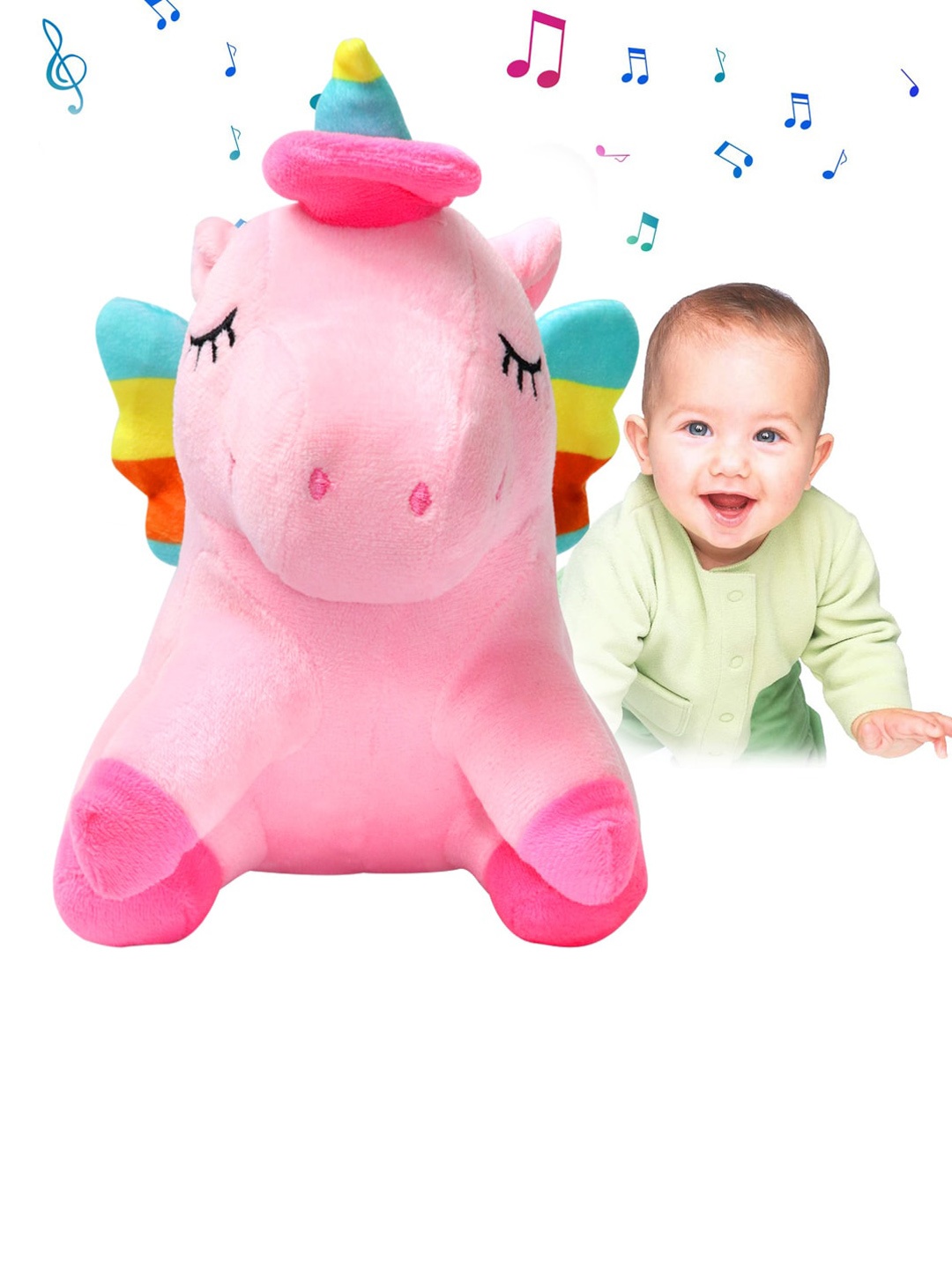 

CareDone Kids Cotton Unicorn Soft Toy, Pink