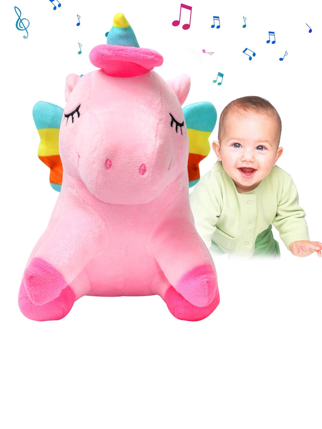 

CareDone Kids Unicorn Stuffed Toy, Pink