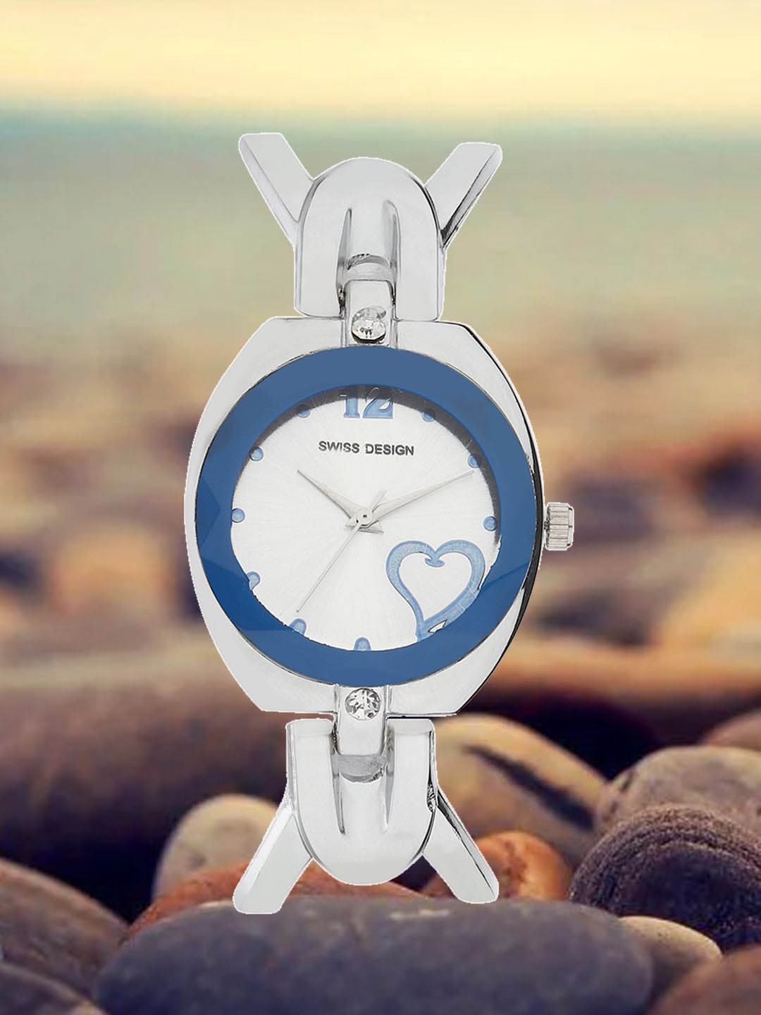 

Swiss Design Women Bracelet Style Straps Analogue Watch SDWatch24-WF1, Silver