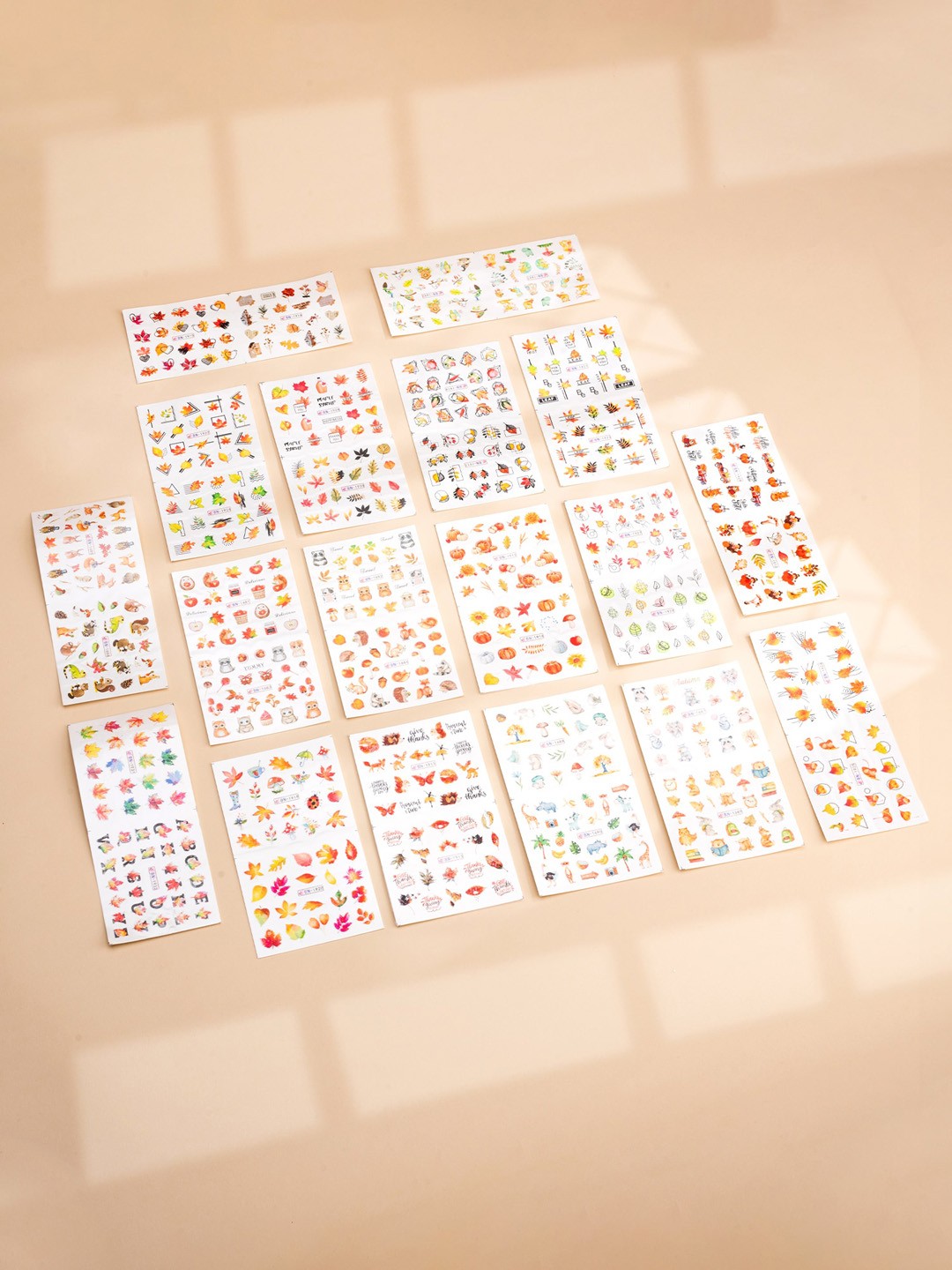 

Yellow Chimes Self Adhesive Nail Art Nail Stickers - Shade 08, Multi