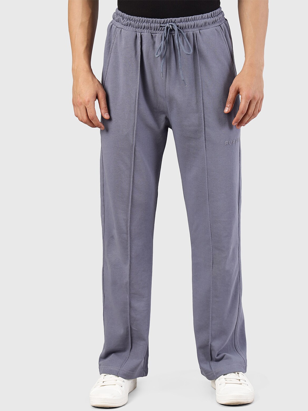 

FUAARK Men Mid Rise Antimicrobial Sports Track Pants, Grey