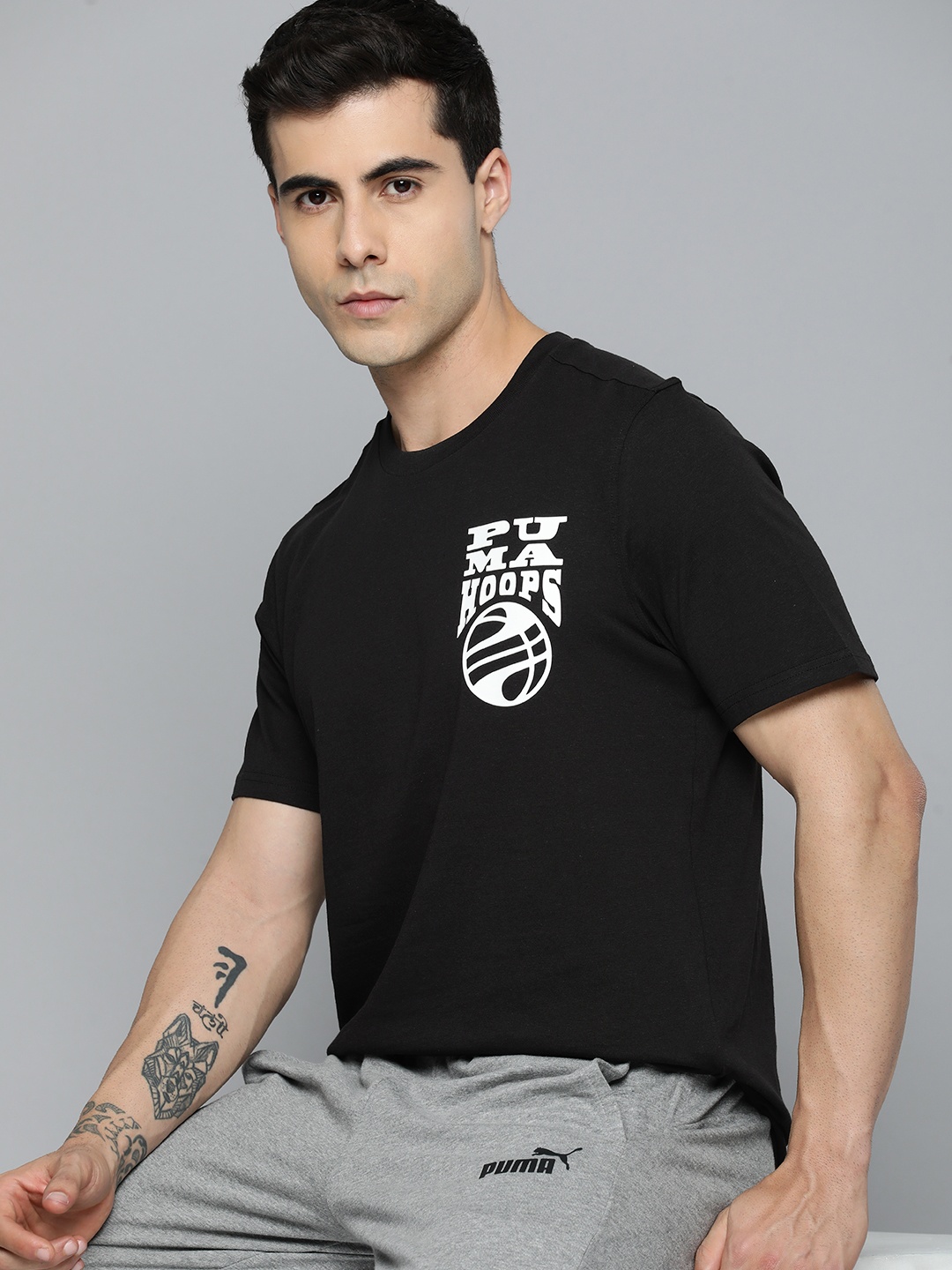 

Puma Pure Cotton The Hooper Basketball T-shirt, Black
