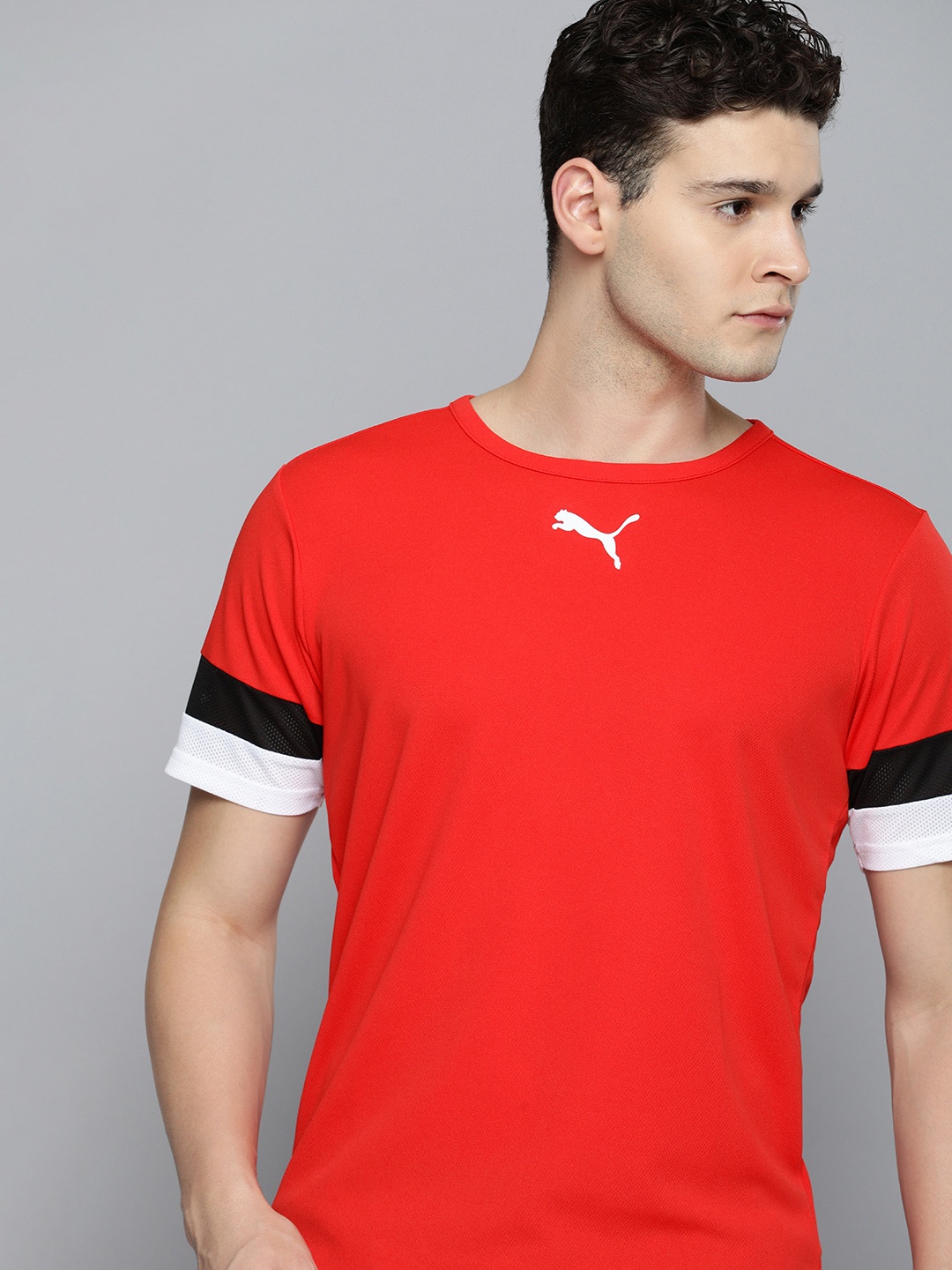 

Puma Solid teamRISE Jersey dryCELL T-shirt, Red