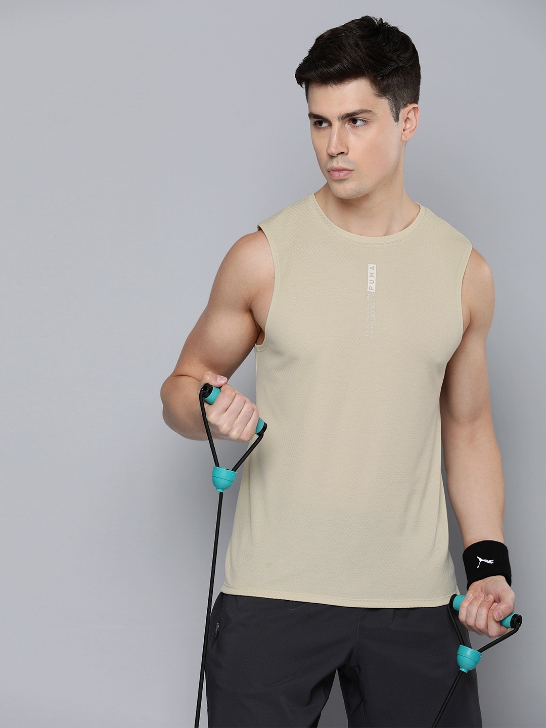 

Puma dryCELL DriRelease Mesh Training Tank, Beige