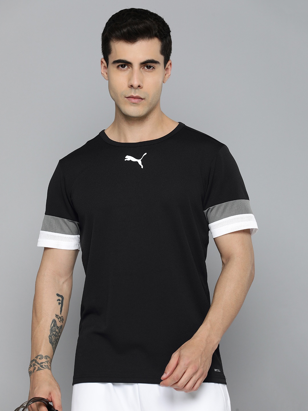 

Puma Solid teamRISE dryCELL Jersey T-shirt, Black