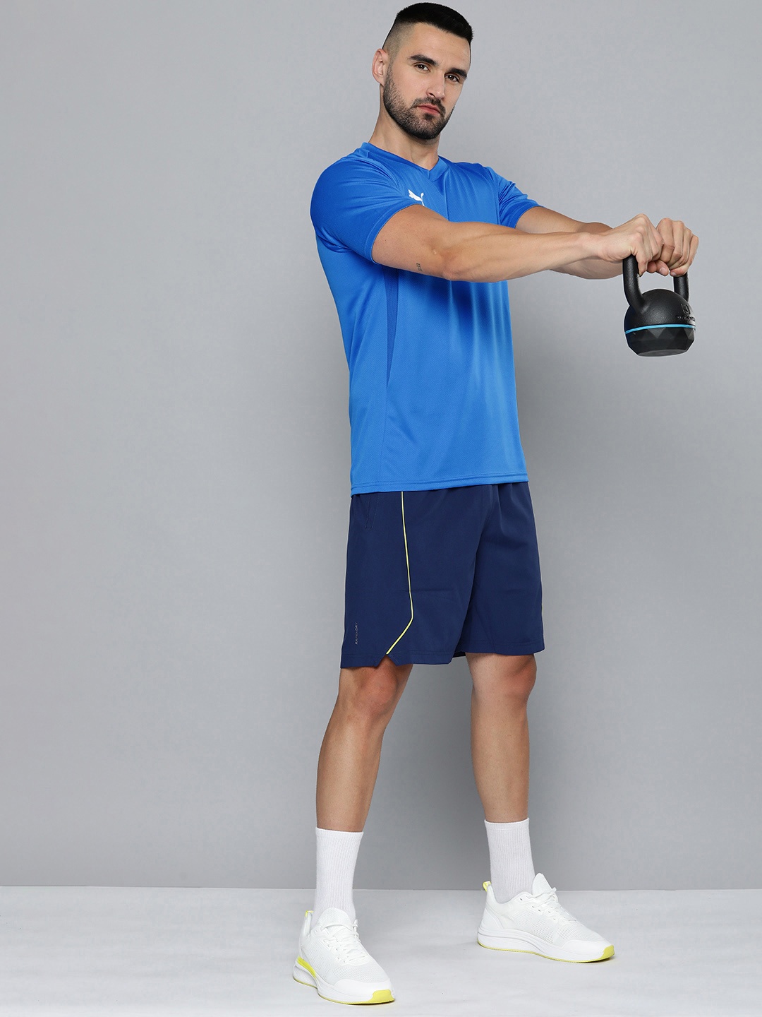 

Puma Self Design teamGOAL dryCELL Football Jersey T-shirt, Blue