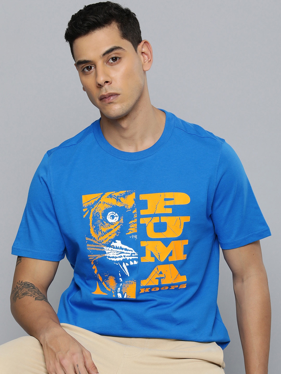 

Puma Pure Cotton The Hooper Basketball T-shirt, Blue